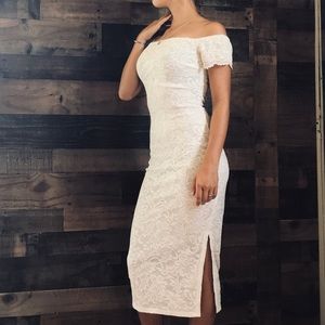 White lace dress